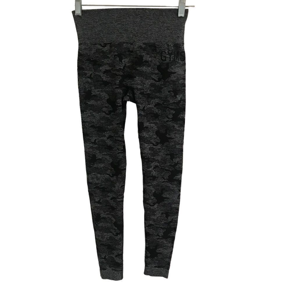 Gym Shark dark camo athletic leggings S‎